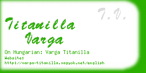 titanilla varga business card